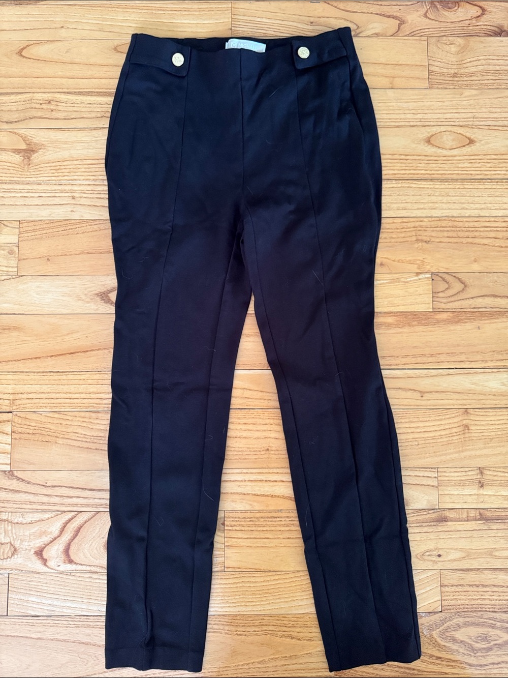 Michael Kors Black Dress Pants with Button Waist